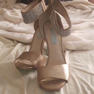 Betsy Johnson Rose Gold Heels